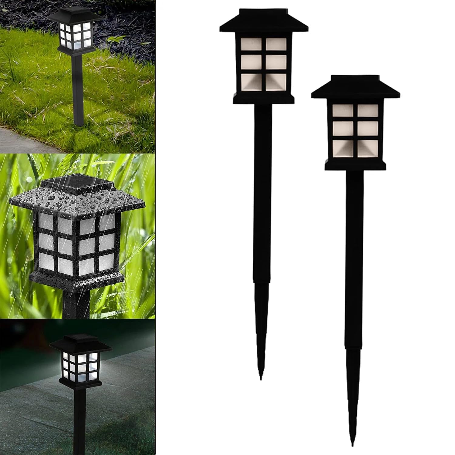 Solar Garden Lights, Outdoor Solar Landscape Lights, Waterproof Outdoor Solar Lights Walkway for Patio, Lawn, Yard, and Landscape (Pack of 2) Solar Garden Lights, Outdoor Solar Landscape Lights, Waterproof Outdoor Solar Lights Walkway for Patio, Lawn, Yard, and Landscape (Pack of 2)